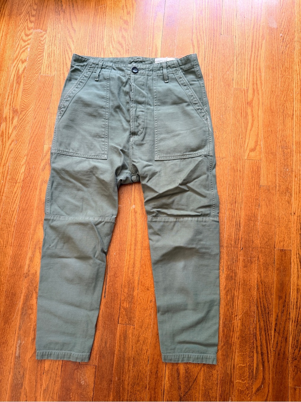 Citizens of Humanity Green Drop-Crotch Cropped Vintage | Surplus Collection